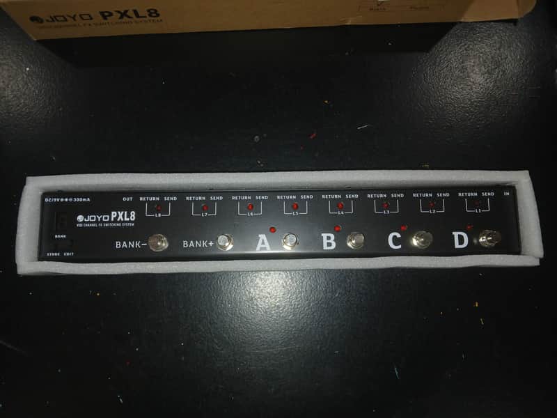 Joyo PXL-8 Programmable Pedalboard Controller Black image 1