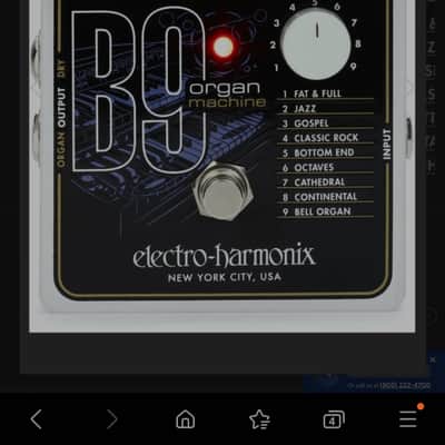 Electro-Harmonix B9 2023 - BLACK image 1