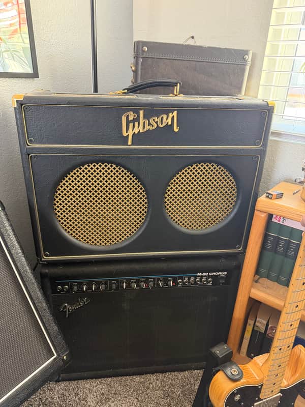 Gibson Super Goldtone GA-30 RV 90s - Black image 1