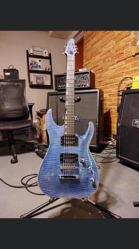 ESP Original Series Horizon CTM NT FM Faded Blue with Blue Pearl