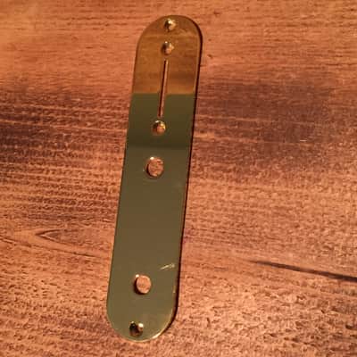 SGM Tele Control Plate, Gold NOS image 2