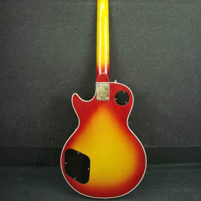 Vintage 1970s Penco "Lawsuit Era" Les Paul Custom Electric Guitar W/Case image 2