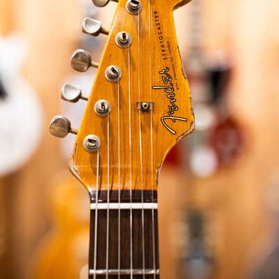 Fender Custom Shop Limited Edition '59 Stratocaster Super Heavy Relic Rosewood Fingerboard Aged Black Chocolate 3 Color Sunburst image 21