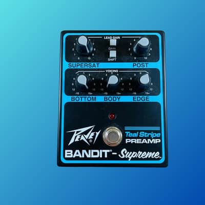 Peavey Bandit Supreme Teal Stripe Preamp image 1