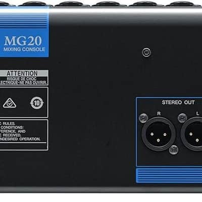 Yamaha MG20 20-Input 6-Bus Mixer,Black image 4