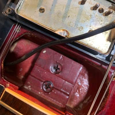 Epiphone Riviera (Japanese Domestic) Vintage 1970s Cherry Vintage Semi-Hollow w/ Hard Case image 22