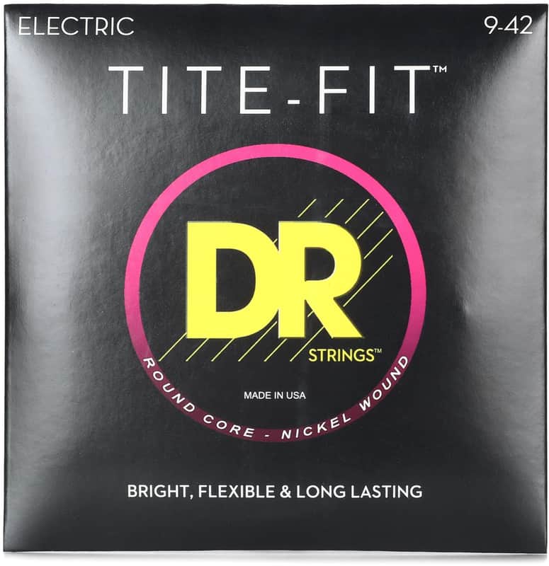 DR Strings TITE-FIT™ - Nickel Plated Electric Guitar Strings: Light 9-42 image 1