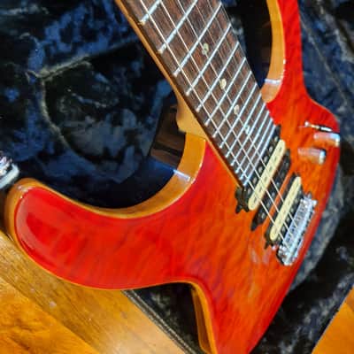 2014 Suhr Modern Carve Top Fire Burst Electric Guitar image 9