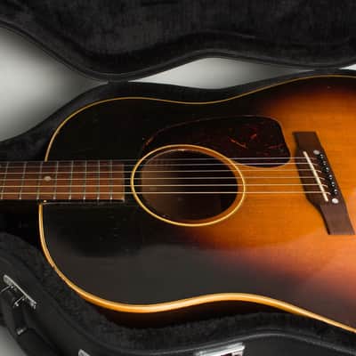 Gibson J-45 Flat Top Acoustic Guitar (1954), ser. #X9045-4, black tolex hard shell case. image 14