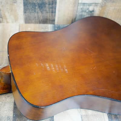 Kay Model 440 Acoustic Guitar 1970s Natural Floral Pickguard Vintage w/ Bag image 12
