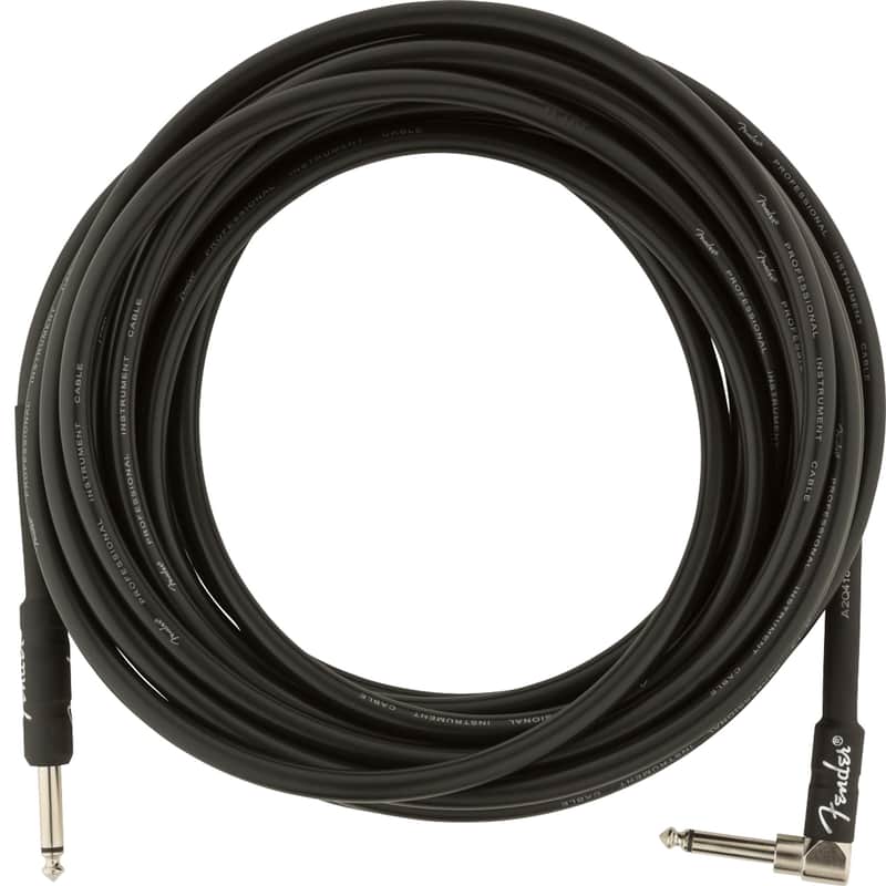Fender Professional Series Straight / Angled TS Instrument Cable - 25' image 1