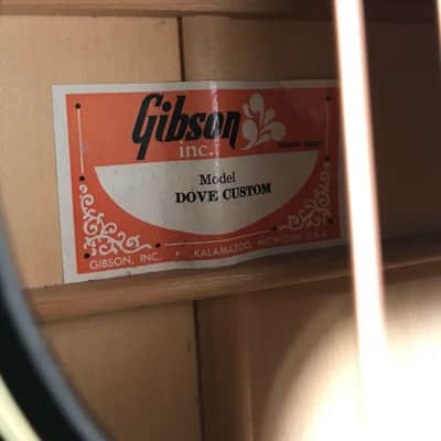 Gibson Dove Custom 1977 Ebony image 13