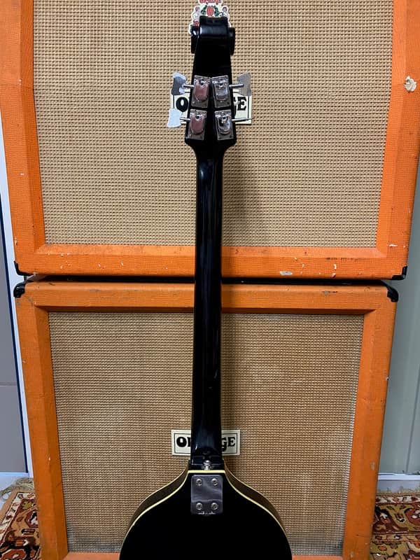 Vintage 1960s Firstman Baroque Special Black Electric Violin Japan