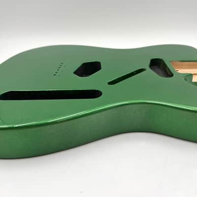 Warmtone Custom Guitars Tele Style Guitar Body “Pure Green” image 4
