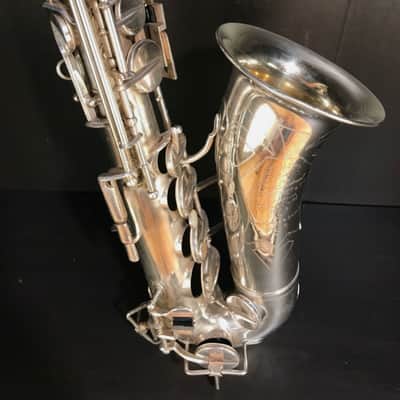 Alto saxophone René Guénot French - Silver plated image 1