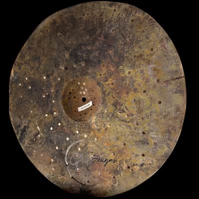 20" GM Designs Prototype/Future Series Cymbal - Dark, Dry and Primitive! image 4