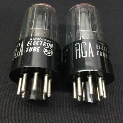 MATCHED PAIR RCA 6SN7GT Support Rods Premium Audio VINTAGE Vacuum Tubes O.8642 image 2