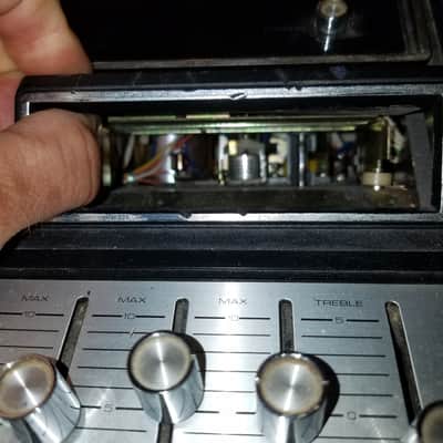 Brother Weird Atomic Age Charisma II BR-5 Quadrophonic Stereo System BSR Turntable 8-Track AM FM Radio 1970s - Cream and black Plastic image 8