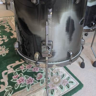 TAMA STARCLASSIC PERFORMER 6 PIECE HYPERDRIVE BIRCH / BUBINGA DRUM KIT MIDNIGHT SILVER MIST image 3