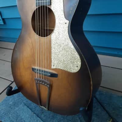 Regal Pre-War Vintage Parlor Guitar (*sparkle pick guard) image 2