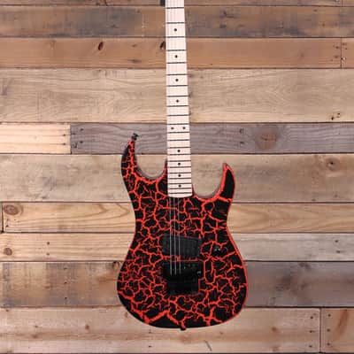 BC Rich Gunslinger Retro II Electric Guitar Red Crackle w/ Floyd Rose image 4