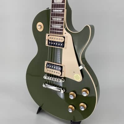 Gibson Les Paul Classic 2021 Olive Drab Green Exclusive Collection image 3