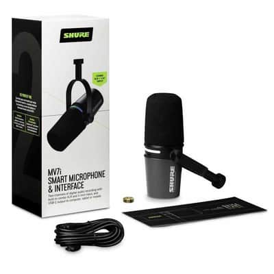 SHURE MV7I Bureau / Podcast - Microphone avec interf image 6