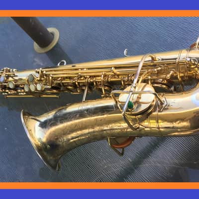 MARTIN 1930 GOLD PLATED PORTRAIT " THE GOLDEN-WINGED WARBLER " MASTER TYPEWRITER HANDCRAFT ALTO SAXOPHONE STUNNING LOVELY ENGRAVING & PLAYING WELL, ORG CASE , TECH SERVICED FREE SHIP image 9