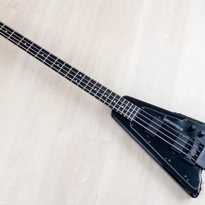 1986 Steinberger XP2 Vintage Headless Bass Black w/ EMG image 11