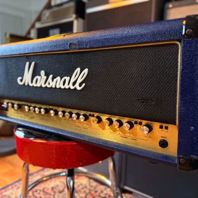 Marshall 6100 30th Anniversary Series 3-Channel 100-Watt Guitar Amp Head 1992 - 1997 - Blue Rare Edition image 1
