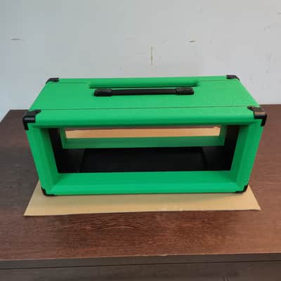 ORANGE Style Gehäuse / Box Headshell OR80 OR120 Amp Shell Green tolex image 2