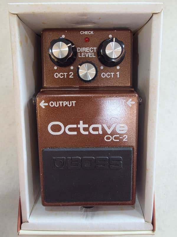 Boss OC-2 Octave (Black Label) 1984 - 1989 - Brown image 1