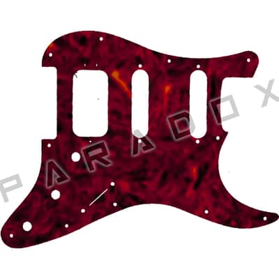 Custom Pickguard For 2017 - 2021 Made in Japan Fender Hybrid 60's Stratocaster - Tortoise Shell Solid (Semi-Transparent) .070" image 1