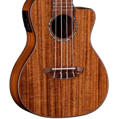 Luna High Tide Ukulele Uke Koa Concert w/Preamp UKEHTCKOA image 3