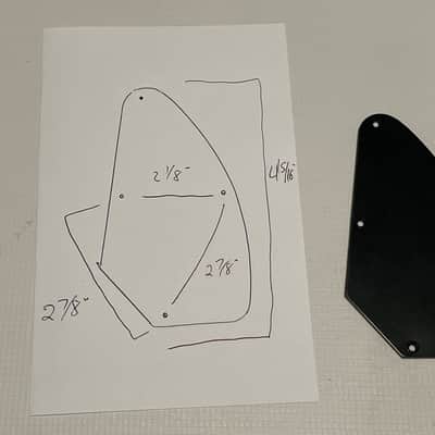 2000's Indonesia Ibanez RG Series Guitar Black Tremolo & Electronics Cavity Backplate Set image 8
