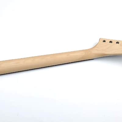 22 fret fast Shred guitar reverse Head Upper Dot Inlay Canadian Maple rose board guitar neck diy image 7