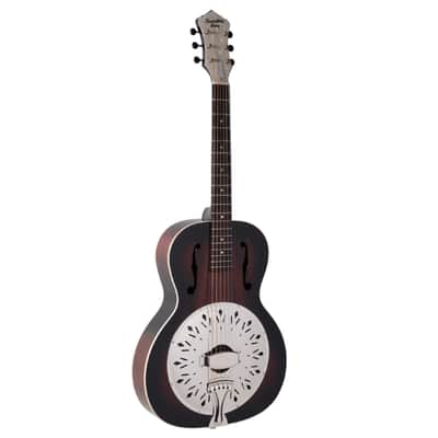 Recording King Biscuit Cone Resonator, Small Body, Vintage Sunburst  RR-41-VS image 2