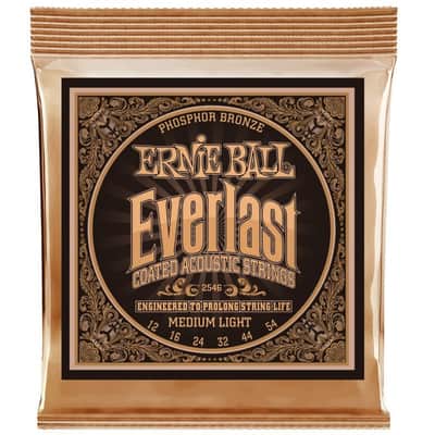 ERNIE BALL 2546 Everlast Phosphor Bronze 012-054 Coated Saiten für Akustikgitarre Medium Light image 1