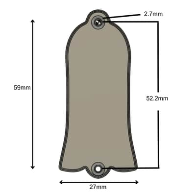 Custom Gibson Les Paul Truss Rod Cover - Gibson Split Diamond (Black & White) image 6
