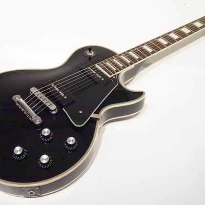 Burny Les Paul Custom P-90 Black Japan | Reverb