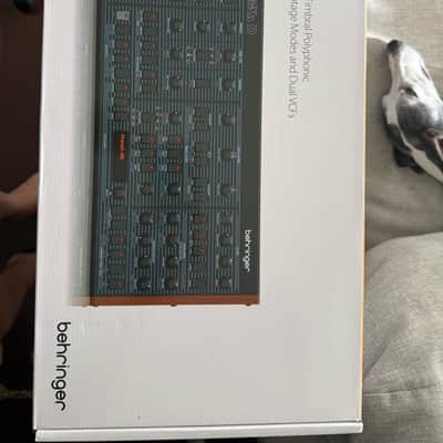 Behringer UB-Xa D 16-Voice Desktop Synthesizer 2024 - Present - Blue with Wood Sides image 1