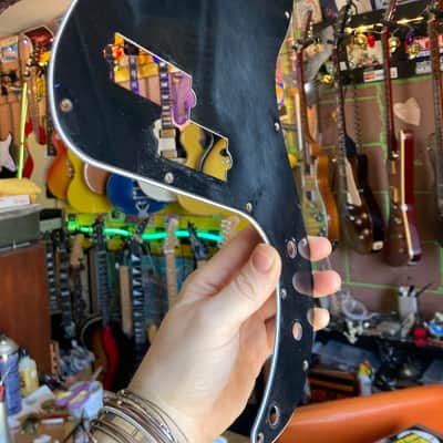 Vintage Precision Bass Style Pickguard - Black image 4