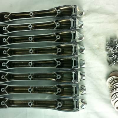 *Premier 8x Bass Drum/Marching Snare/Tom Lugs Chrome Vintage 70s England 3-Hole image 4
