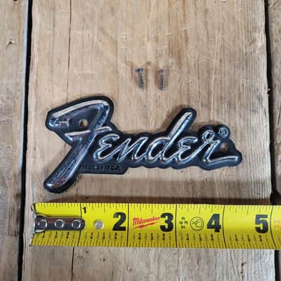 Fender Amp Logo 1970s 1978 With Screws image 3