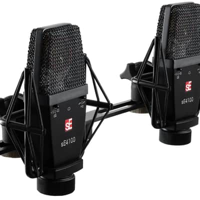 Pair Se Electronics sE4100 Large-Diaphragm Cardioid Condenser Microphones image 1