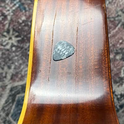 1960s Framus Model 5/195 Western Vintage Natural Made In Germany Acoustic Guitar W/ Original Chipboard Case! image 14