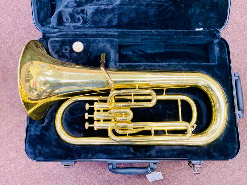 Yamaha YEP201 Bb Baritone Euphonium 3-Valve Piston Front Action W/Case | EXCELLENT CONDITION image 1