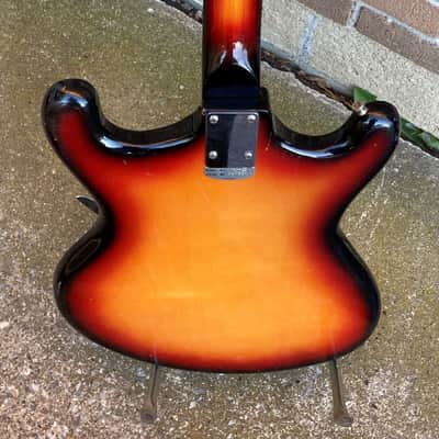 1968  Teisco V2 Sunburst . Very cool MIJ guitar Mezurashi (rare) image 7