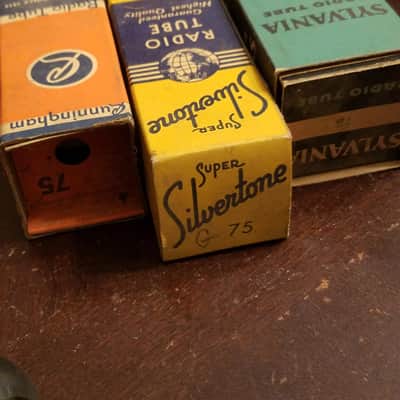 RCA etc. ONE (1) Type 75 Triode Diode Antique tNOS AT1000 TESTED Vacuum Tube Engraved Audio 1933-194 image 4