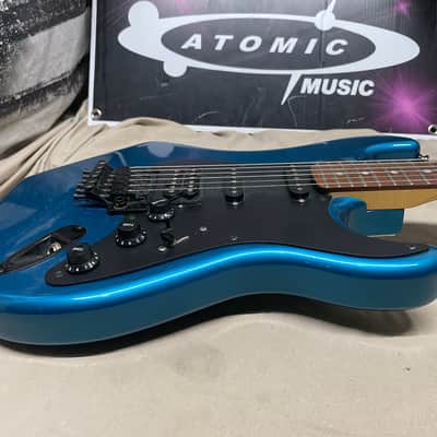 Kramer USA Pacer Deluxe Guitar R2 nut 1980s Blue image 7